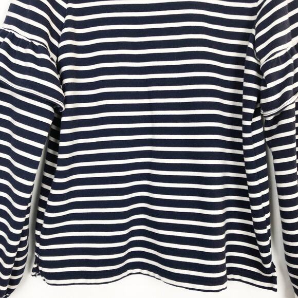 Old Navy Ruffled Sleeves Striped Sweater Size Medium - Picture 5 of 13